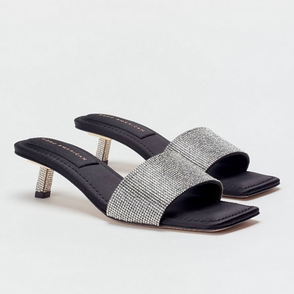 GOOD AMERICAN Kickstand Slide Heels Size 5